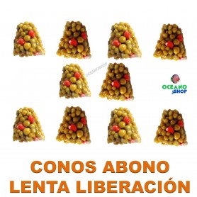 Cono abono lenta liberación 10 unidades Cono abono lenta liberación 10 unidades para acuario plantado plantas