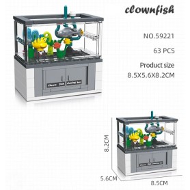 Juguete bloques kit mini acuario Juguete bloques kit mini acuario tipo lego