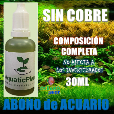 Abono plantas preparado 30ml aquaticplants acuario