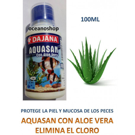 Anticloro 100ml aquasan de dajana con aloe vera