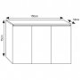 Mesa acuario 150x50x75cm para 450L blanco 19mm M15050B