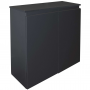 Mesa acuario 119,7x39,7x75cm para 240L negro  120x40x75cm