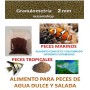 Alimento granulo 2mm agua dulce y agua salada