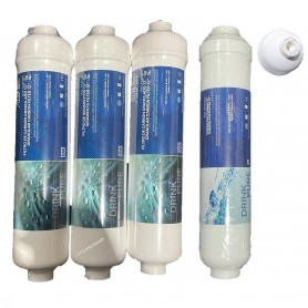 Juego 4 filtros osmosis inversa compacta en linea Juego 4 filtros osmosis inversa compacta en linea