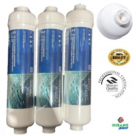 Juego 3 filtros osmosis inversa compacta en linea Juego 3 filtros osmosis inversa compacta en linea