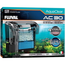 Filtro Mochila AquaClear Fluval 30 para acuario 114L Aquaclear fluval Filtro Mochila - 30