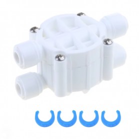 Valvula de cierre 4 vias osmosis 1/4" Valvula de cierre 4 vias osmosis 1/4"