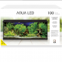 Kit AQUA LED 100 negro – Acuario completo 100 L con filtro y luz LED