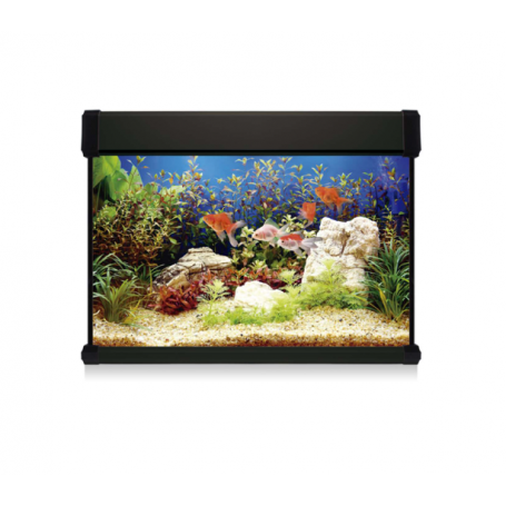 Kit AQUA LUX PRO 68 Negro (68 L) – Acuario Completo con LED y Filtro