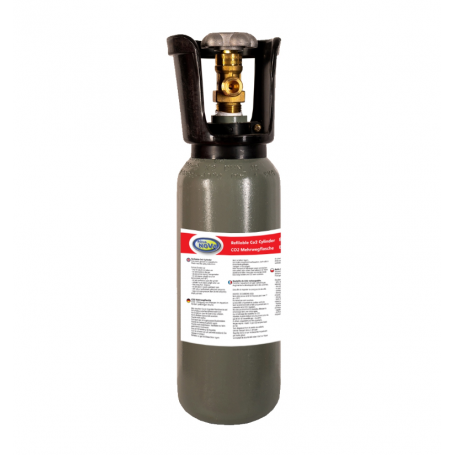 Botella CO2 bombona 2 L Recargable Aqua Nova 
NCO2-2L-GRAY