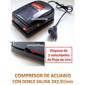 Compresor doble salida Ap-003 Compresor DOBLE Con REGALOS