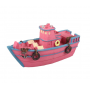 Barco de pesca rosa para acuario – Decoración marina original
