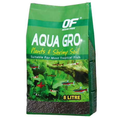 AQUA GRO Sustrato para plantas 8L – Nutriente premium para acuarios plantados