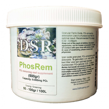 Antifosfatos PhosRem DSR para acuarios marinos y reef