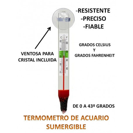 Termometro de acuario 10,5cm