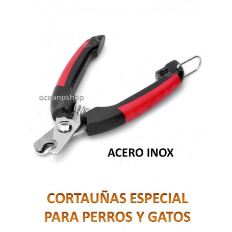Cortauñas perro o gato tipo guillotina.