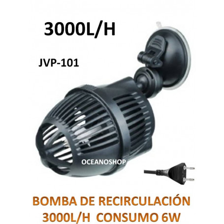 BOMBA RECIRCULACION de 3000L/h 6w Vibracion para Acuario Simulador de Olas