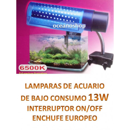 Pantalla acuario 13w luz blanca 6500k e27