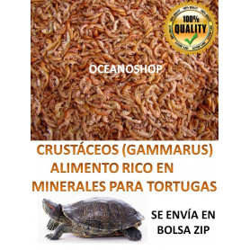 Gammarus para tortugas 50 gramos Gammarus  250ml comida para tortugas