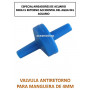 Valvula antiretorno oxigenador y co2