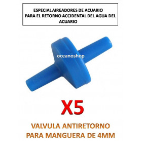 5uds Valvula antiretorno oxigenador y co2 5uds Valvula antiretorno oxigenador y co2