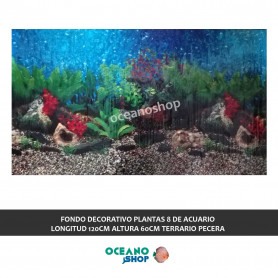 FONDO DECORATIVO de ACUARIO  longitud 120cm altura 60cm terrario pecera FONDO DECORATIVO PLANTAS 8 de ACUARIO  longitud 120cm altura 60cm terrario pecera