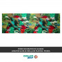 FONDO DECORATIVO de ACUARIO  longitud 60cm altura 30cm plantas 1 pecera