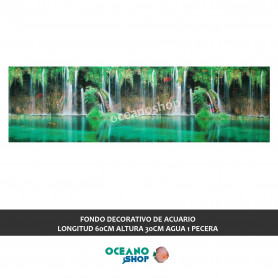 FONDO DECORATIVO de ACUARIO  longitud 60cm altura 30cm agua 1 pecera FONDO DECORATIVO de ACUARIO  longitud 60cm altura 30cm agua 1 pecera