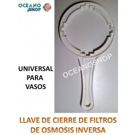 LLAVE de CIERRE PARA FILTROS DE OSMOSIS INVERSA VASOS Clip doble para osmosis compacta o en linea