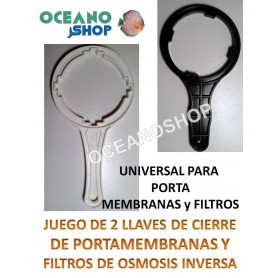 JUEGO DE LLAVE de CIERRE PARA FILTROS DE OSMOSIS INVERSA VASOS Y PORTA MEMBRANA LLAVE de CIERRE UNIVERSAL PARA PORTAMEMBRANAS MEMBRANAS DE OSMOSIS