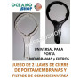 LLAVE de CIERRE UNIVERSAL PARA PORTAMEMBRANAS MEMBRANAS DE OSMOSIS