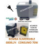 Bomba sumergible de 6000l/h