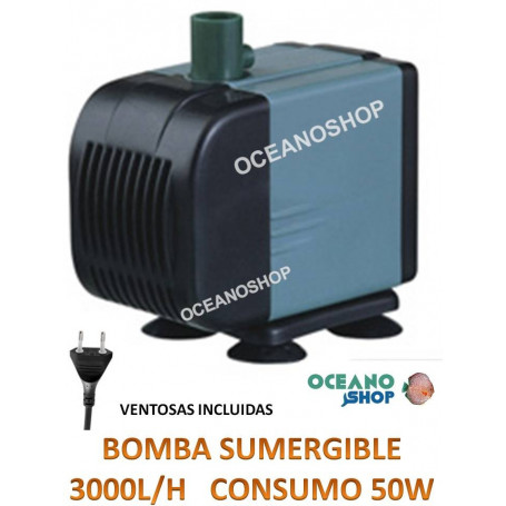 Bomba sumergible de 3000l/h