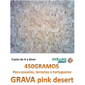 Grava PINK DESERT 450GR grava acuario barata sustrato plantas pink desert 450GR