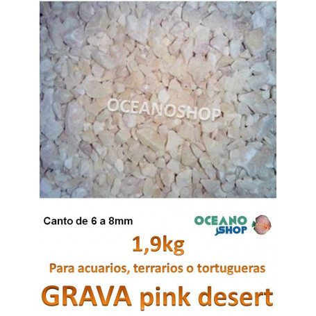 grava acuario barata sustrato plantas pink desert 1,9kg