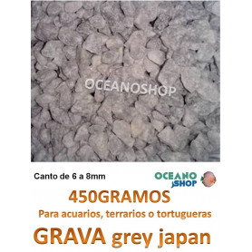 Grava GREY JAPAN 450GR grava acuario barata sustrato plantas grey japan 4,8kg
