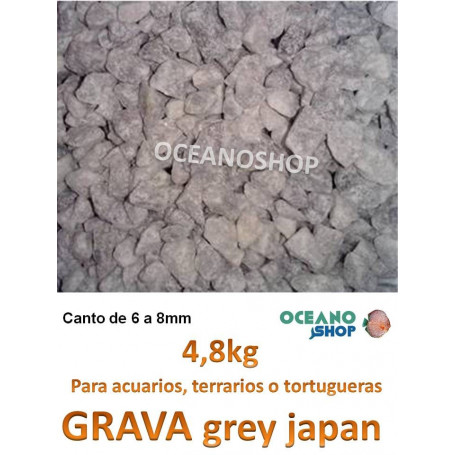 grava acuario barata sustrato plantas grey japan 4,8kg