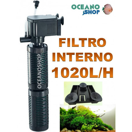 FILTRO INTERIOR 1020l/h GRAN TAMAÑO para acuarios de hasta 200litros