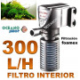 FILTRO Interior 300L/h Acuario con FOAMEX XL-666