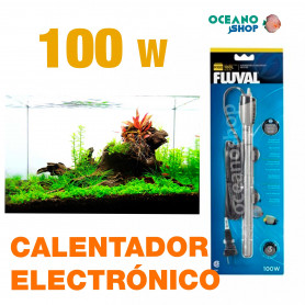 Calentador Fluval 100W Calentador Electrónico Sumergible Fluval M - 100W