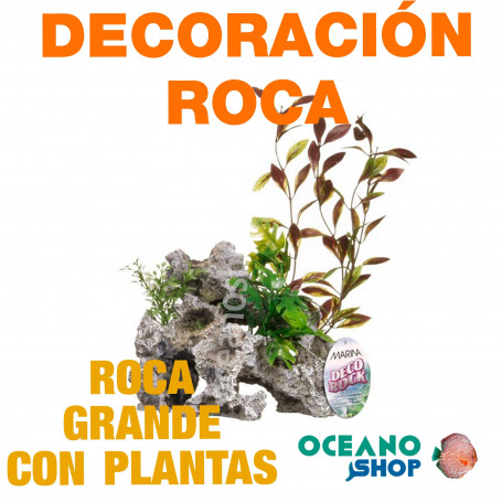Ornamento Deco Rock con Plantas MARINA - Grande