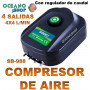 aireador sobo compresor sb988 aire acuario 4 salidas