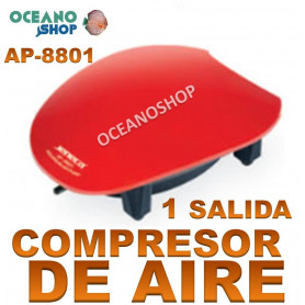 Compresor de Aire 1 salida 2,1l/min ap-8801 aireador jeneca 1salida ap 8801 compresor acuario