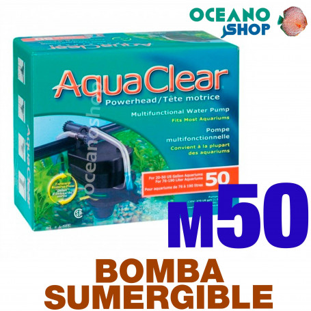 Bomba POWER HEAD Sumergible Reversible Aquaclear - 50