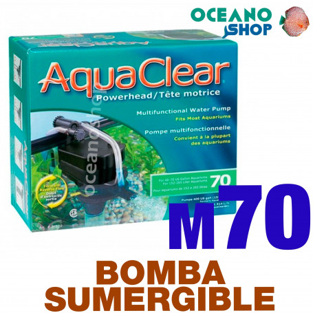 Bomba POWER HEAD Sumergible Reversible Aquaclear - 70