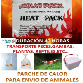 4UDS PARCHE DE CALOR HEAT PACK 40 HORAS en envio de peces, gambas y reptiles PARCHE DE CALOR HEAT PACK 40 HORAS en envio de peces, gambas y reptiles