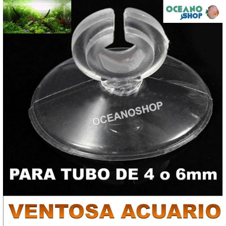 ventosa acuario tubo co2 aire 4mm 6mm transparente