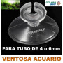 ventosa acuario tubo co2 aire 4mm 6mm transparente