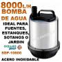  bomba agua sumergible sdp 10800 8000 lh 250w asian star