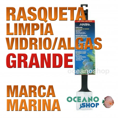 RASQUETA GRANDE LIMPIA VIDRIO DELUX MARINA